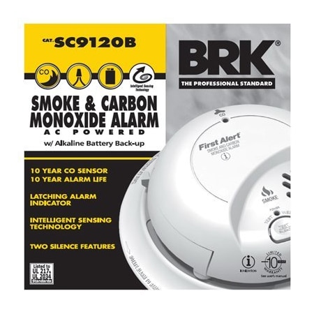 First Alert Brk 120V SmokeCO Alarm SC9120B